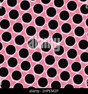 Abstract background texture of geometric shapes. Pattern in black and pink hues. Vector illustration. Stock Vector