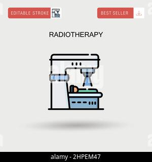 Radiotherapy Simple vector icon. Illustration symbol design template ...