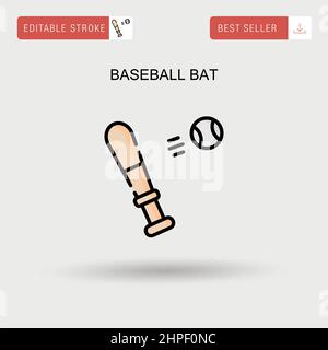 baseball bat isolated icon Stock Vector Image & Art - Alamy