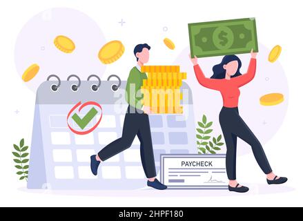 Salary payment concept Stock Vector