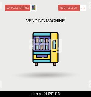 Vending machine Simple vector icon. Stock Vector