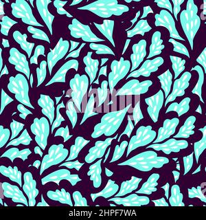 Elegance seamless pattern with plant organic psychedelic structures and elements. Stock Vector