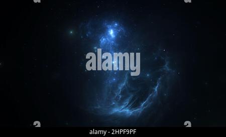 Panorama Space scene with planets, stars and galaxies. Banner template. Many Nebulae and galaxies in space, many light years away. Deep Universe. Larg Stock Photo