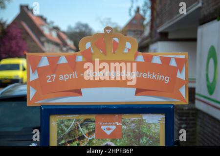 Billboard Kingsday Staatloterij Lottery At Amsterdam The Netherlands 18-4-2019 Stock Photo