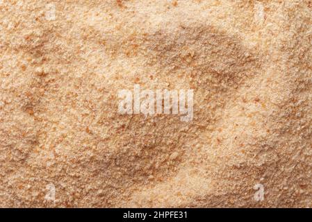 Background of golden roasted breadcrumbs texture Stock Photo