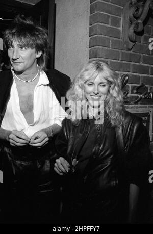 Rod Stewart and Alana Hamilton at La Scala Circa 1970's Credit: Ralph Dominguez/MediaPunch Stock Photo