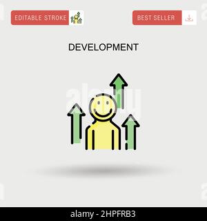 Development Simple vector icon. Stock Vector