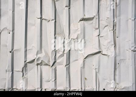 smashed gray metal abstract texture (steel fence) Stock Photo