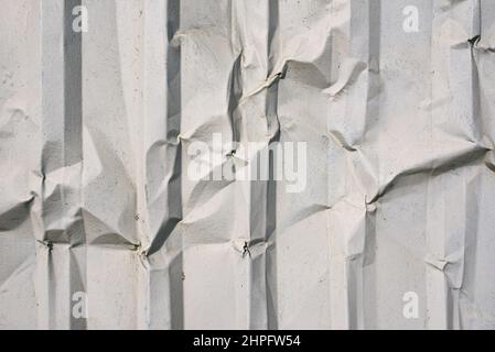 smashed gray metal abstract texture (steel fence) Stock Photo