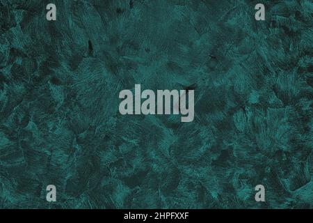 Texture of green decorative plaster or concrete. Abstract grunge background for design. Stock Photo