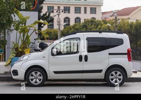 Side, Turkey, March 03, 2022-White Fiat Fiorino 8157297 Stock