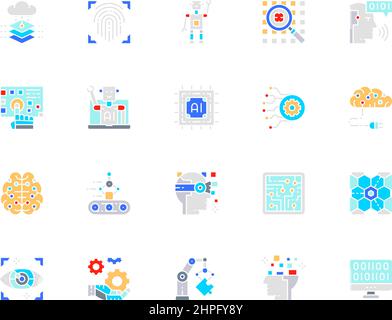 Big Data icon set, Computer and devices Stock Vector Image & Art - Alamy
