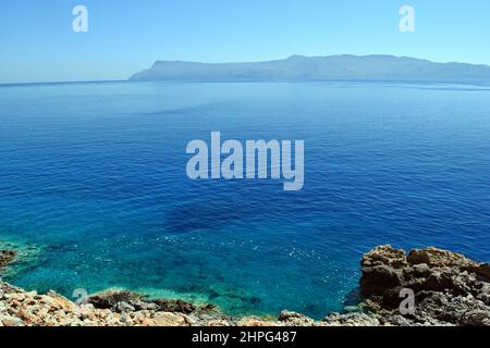 Beautiful Mediterranean Sea Coast in Greece, Costal Landscape Stock Photo -  Image of landscape, greece: 137934446