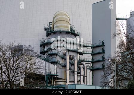 STEAG CHP plant Walsum, coal-fired power plant on the Rhine Stock Photo