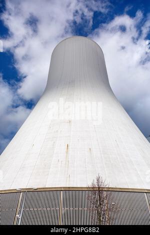 STEAG CHP plant Walsum, coal-fired power plant on the Rhine Stock Photo