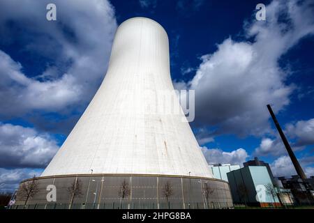 STEAG CHP plant Walsum, coal-fired power plant on the Rhine Stock Photo