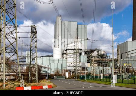 STEAG CHP plant Walsum, coal-fired power plant on the Rhine Stock Photo