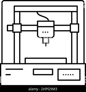 autocad 3d program line icon vector illustration Stock Vector Image ...