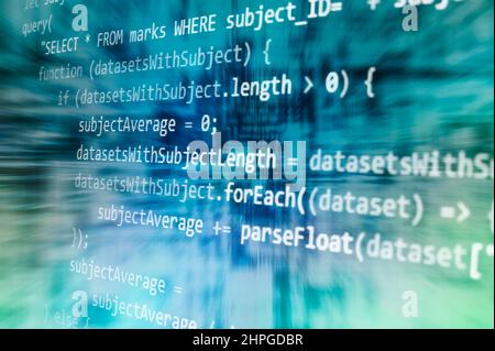 computer code background Stock Photo