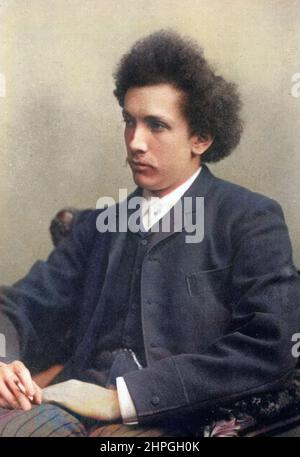 Portrait de Richard Strauss (1864-1949), compositeur allemand. Photographie 1894 Stock Photo