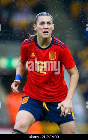 NORWICH, United Kingdom, FEBRUARY 20: Patricia Guijarro Gutierrez (Guijarro Gutiérrez)(Barcelona)of Spain during Arnold Clark Cup between England Wome Stock Photo