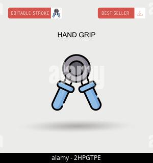Hand grip Simple vector icon. Stock Vector