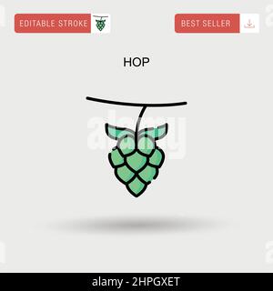 Hop simple icon Stock Vector Image & Art - Alamy