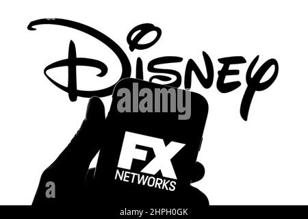 In this photo illustration, the FX Networks logo is displayed on a News  Photo - Getty Images