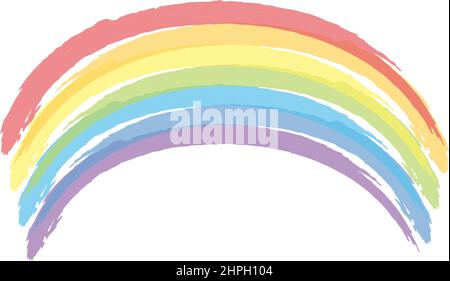 Rainbow icon logo design illustration template vector Stock Vector