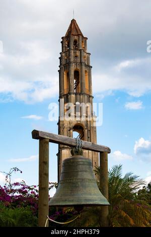 Valle de los Ingenios suger cane factory and Iznaga tower slave plantation in Trinidad, Cuba. Stock Photo