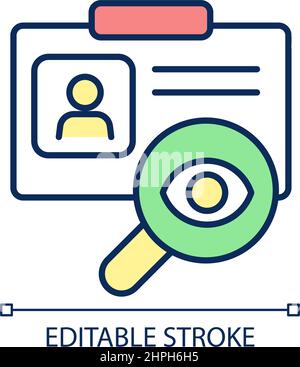 Customer onboarding RGB color icon Stock Vector
