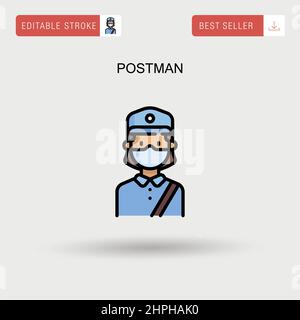 Isolated postman icon Stock Vector Image & Art - Alamy