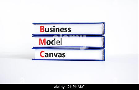 BMC business model canvas symbol. Concept words BMC business model ...