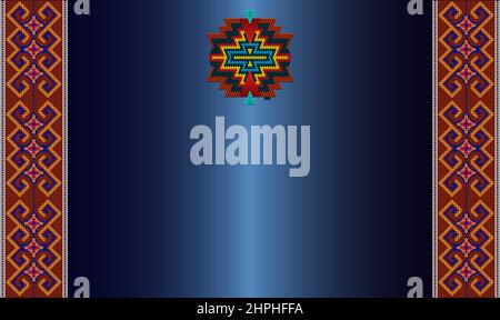 Frame for text with a divider and ornament in the Ararabian style. She draws attention to an important text. Stock Photo
