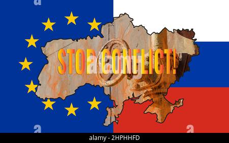 map of the eu on rusty metal Stock Photo - Alamy