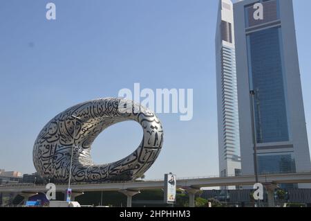The Museum of The Future in Dubai, United Arab Emirates - February 2, 2022. Stock Photo