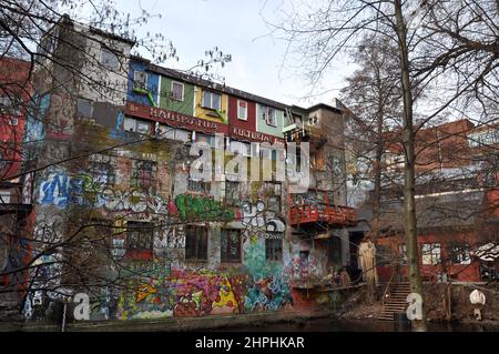 Graffiti in Oslo artist quartier Grunerlokka, Norway Stock Photo