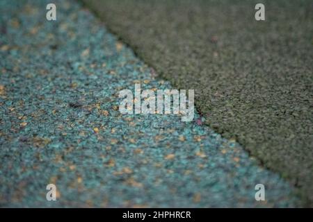 Two colored rubber floor for a play ground Stock Photo
