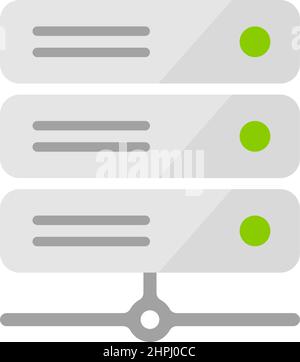 computer server ( data center ) vector icon illustration Stock Vector