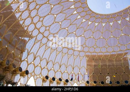 lace beautiful dome at expo in dubai city Stock Photo