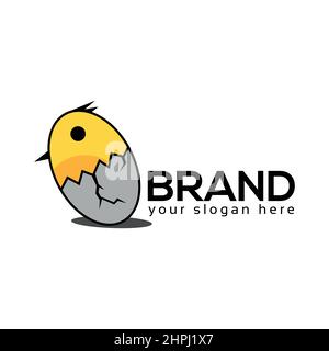 Chicks logo vector. Flat design. Vector Illustration on white background Stock Vector