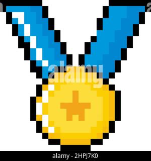 medal award pixel art style icon Stock Vector Image & Art - Alamy
