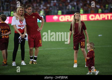 SERIE a FOOTBALL MATCH AS ROMA VS GENOA FC at OLYMPIC STADIUM in