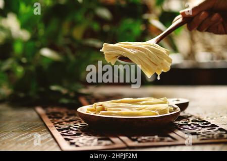 Fresh bean curd stick Stock Photo