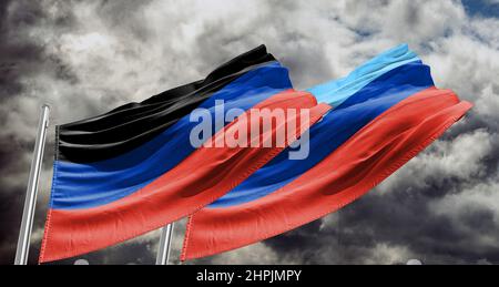 Ukraine: Putin announces Donetsk and Luhansk recognition Stock Photo