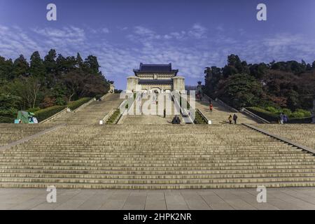 Sun yat-sen's mausoleum in nanjing Stock Photo