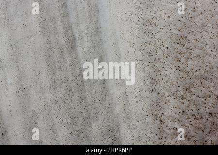 Interesting natural patterns and formations found in the sand dunes on a cold winter day. Stock Photo