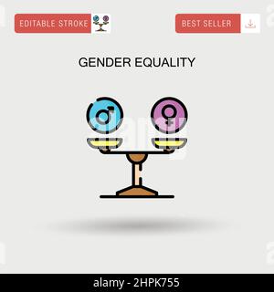 Male And Female Gender. Symbols Of Gender. Set Of Vector Illustrations.  Outline On An Isolated White Background. Sketch Doodle Style. Coloring  Book. Idea For Web Design, Educational Literature Design. Legend Royalty  Free