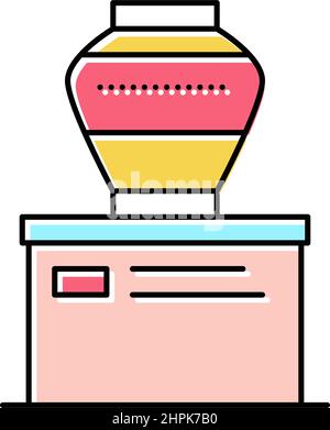 amphora vase exhibit line icon vector illustration Stock Vector Image ...