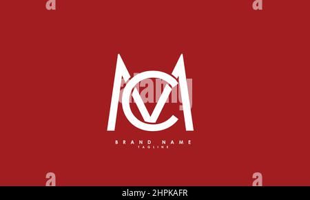 Alphabet letters Initials Monogram logo CM, MC, C and M Stock Vector